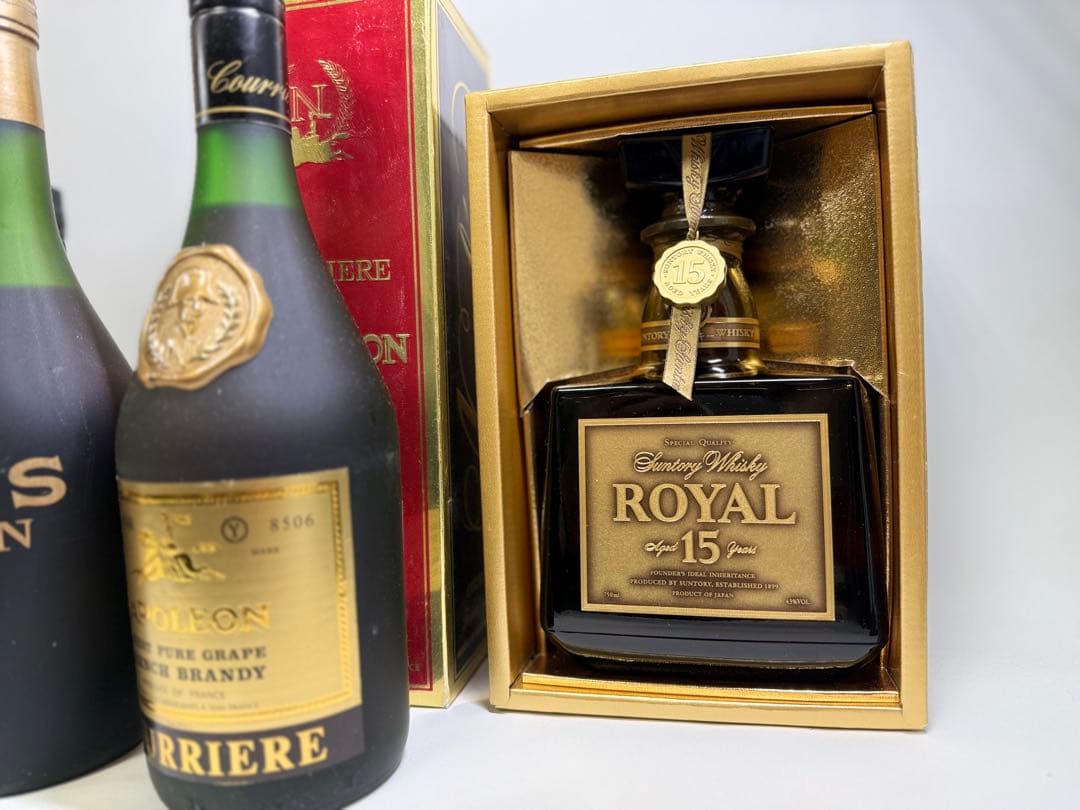T 古酒 CAMUS NAPOLEON ブランデー特級 ウイスキーロイヤル計4本