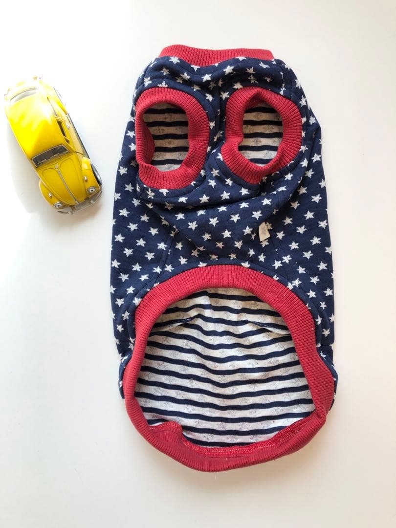 アメリカンなタンクトップ　Mサイズ イタグレ服　犬服