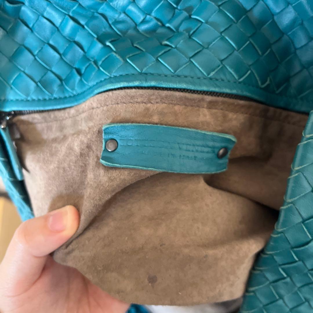 ボッテガヴェネタ　ティール編み込みレザーショルダーバッグ