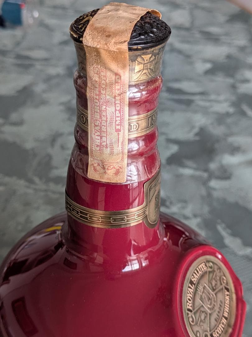 【未開栓美品】 Salute ロイヤルサルート21年赤ボトルウイスキー