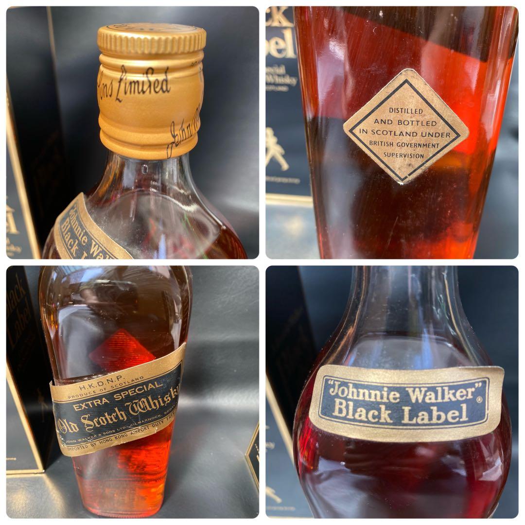 ◆古酒　ジョニーウォーカー１２年　スコッチウイスキーブラックラベル　３セット