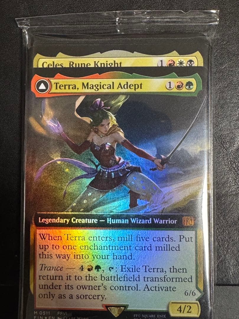 未開封　拡張アート《ルーンナイト、セリス》　《魔導戦士、ティナ》　foil