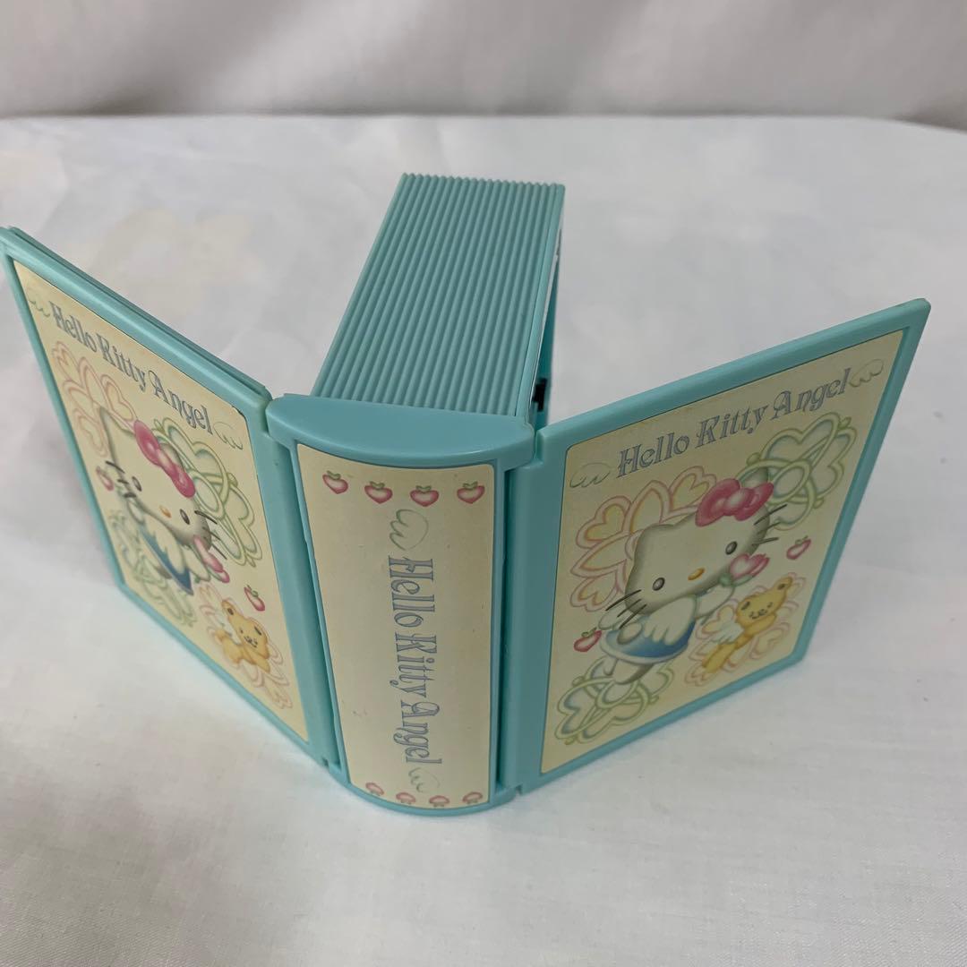 当時物！レア　エンジェル　キティ ブッククロック 置時計 写真 本型　1998
