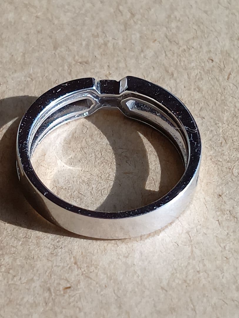 【美品】ヴァンドーム青山 K18WG クロスデザインリング 約12号｜3g超箱付