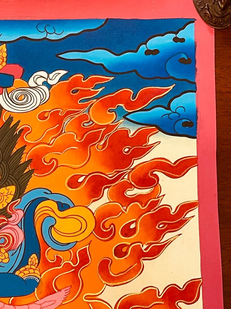 パルデン・ラモ Palden Lhamo 肉筆画 タンカ 曼荼羅 手描き 新品