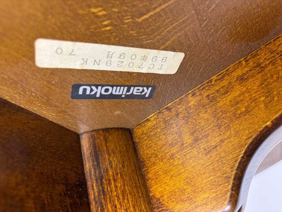 カリモク karimoku コロニアル ウォルナット 丸テーブル サイドテーブル