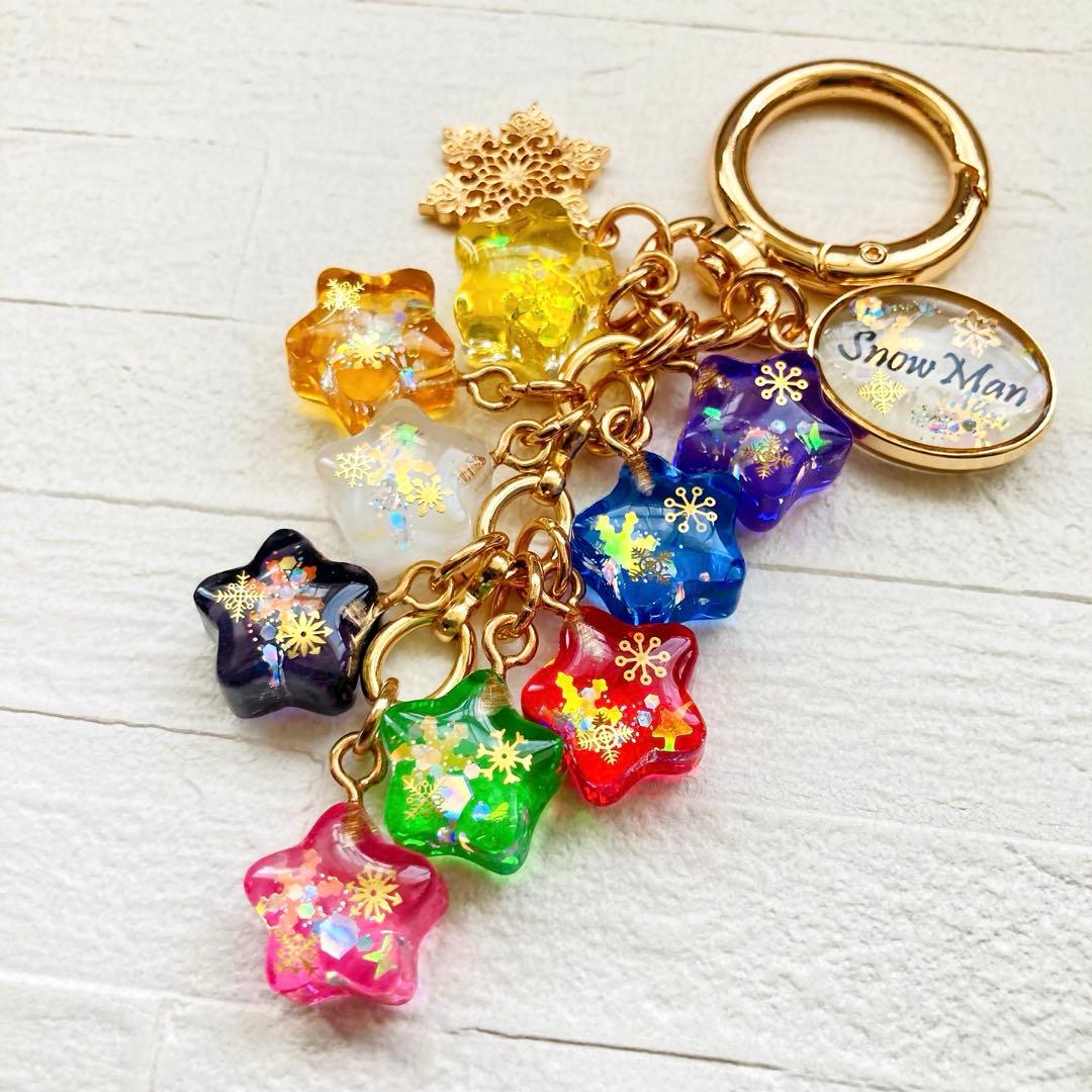 タカママページ　Man名入れレジンキーホルダーバッグチャーム