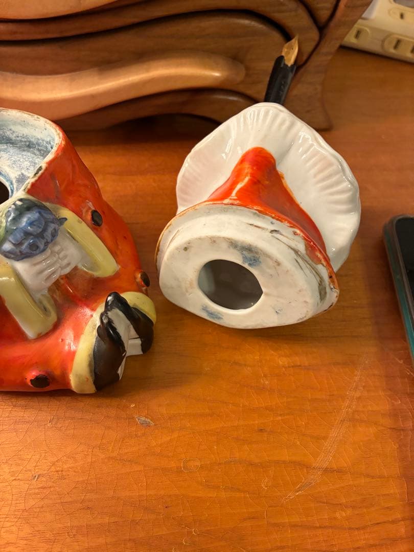 ビンテージ 30s ハーレクイン　ジェスチャー　ピエロ　インクポット　レトロ