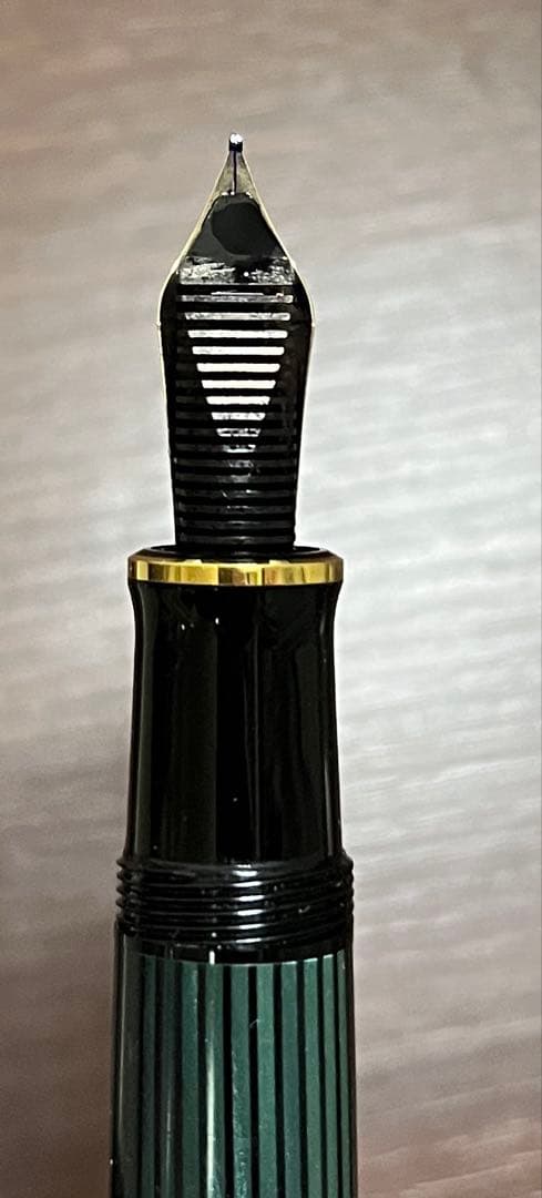 PELIKAN ペリカン スーベレーンM800 18k 万年筆緑縞 EFニブ程度