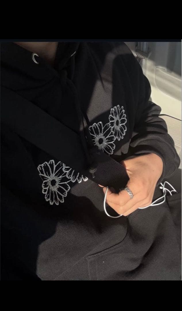 FloraCore 刺繍15oz hoodie