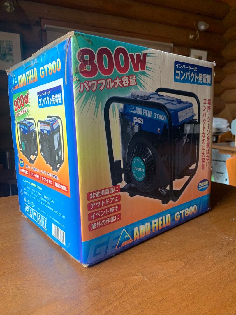 ADD FIELD GT800 コンパクトインバーター発電機 800W『未使用』