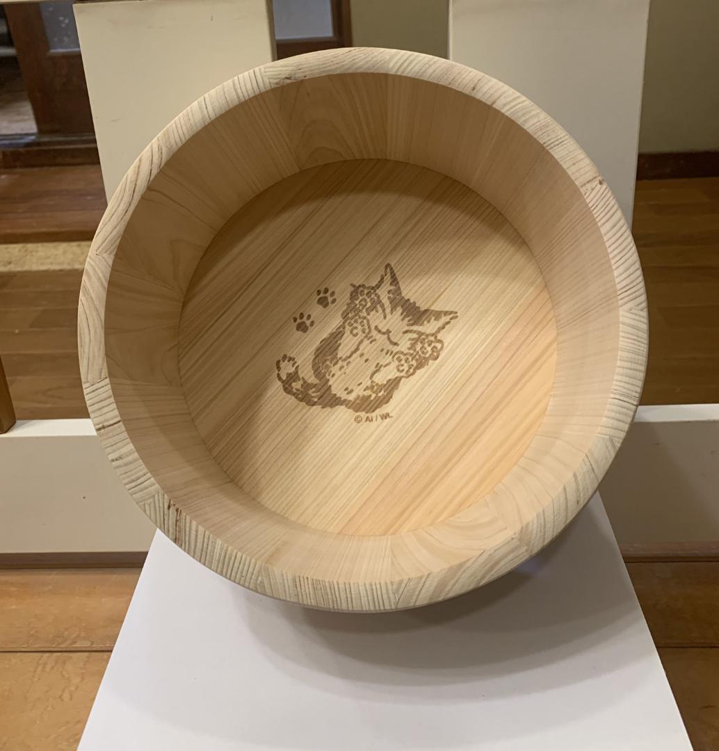 わちふぃーるど 猫のダヤン ダヤンのヒノキ湯桶 MC景品