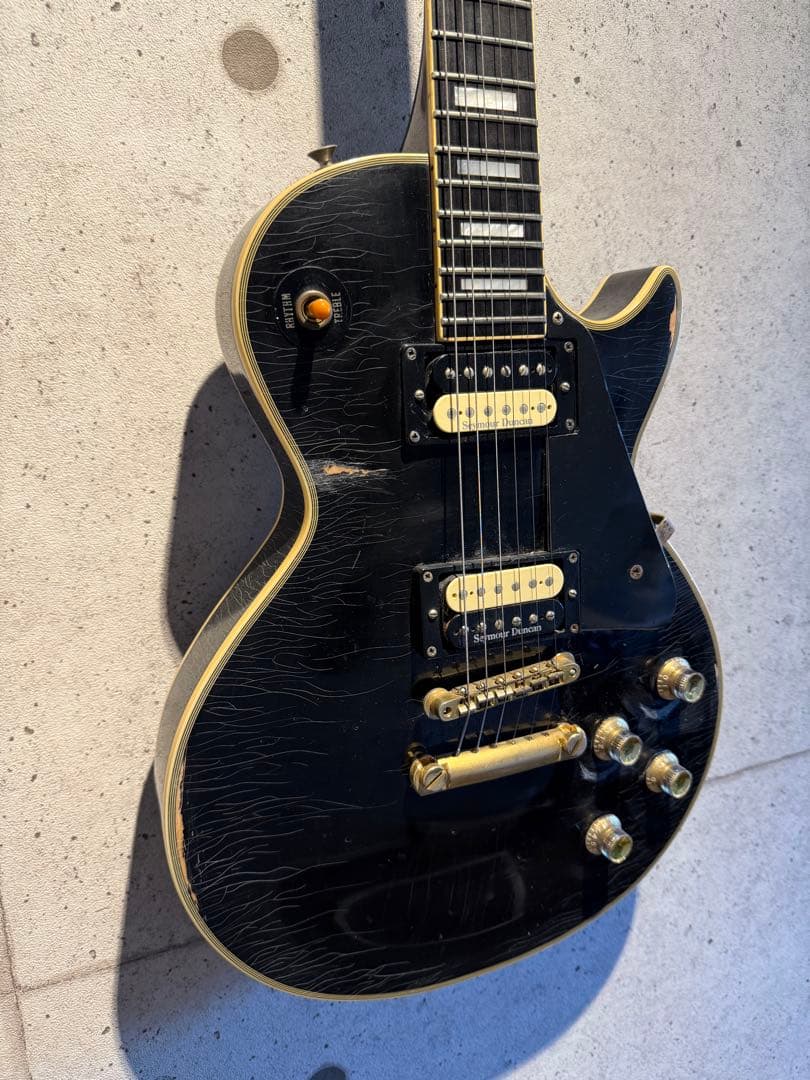 GRECOレスポールカスタム　ブラックビューティー