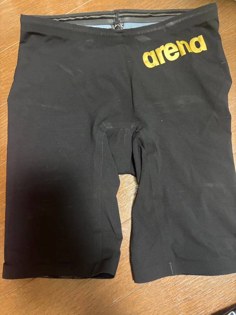 カーボンエア arena 競泳水着 FINA認証 ASサイズ 黒