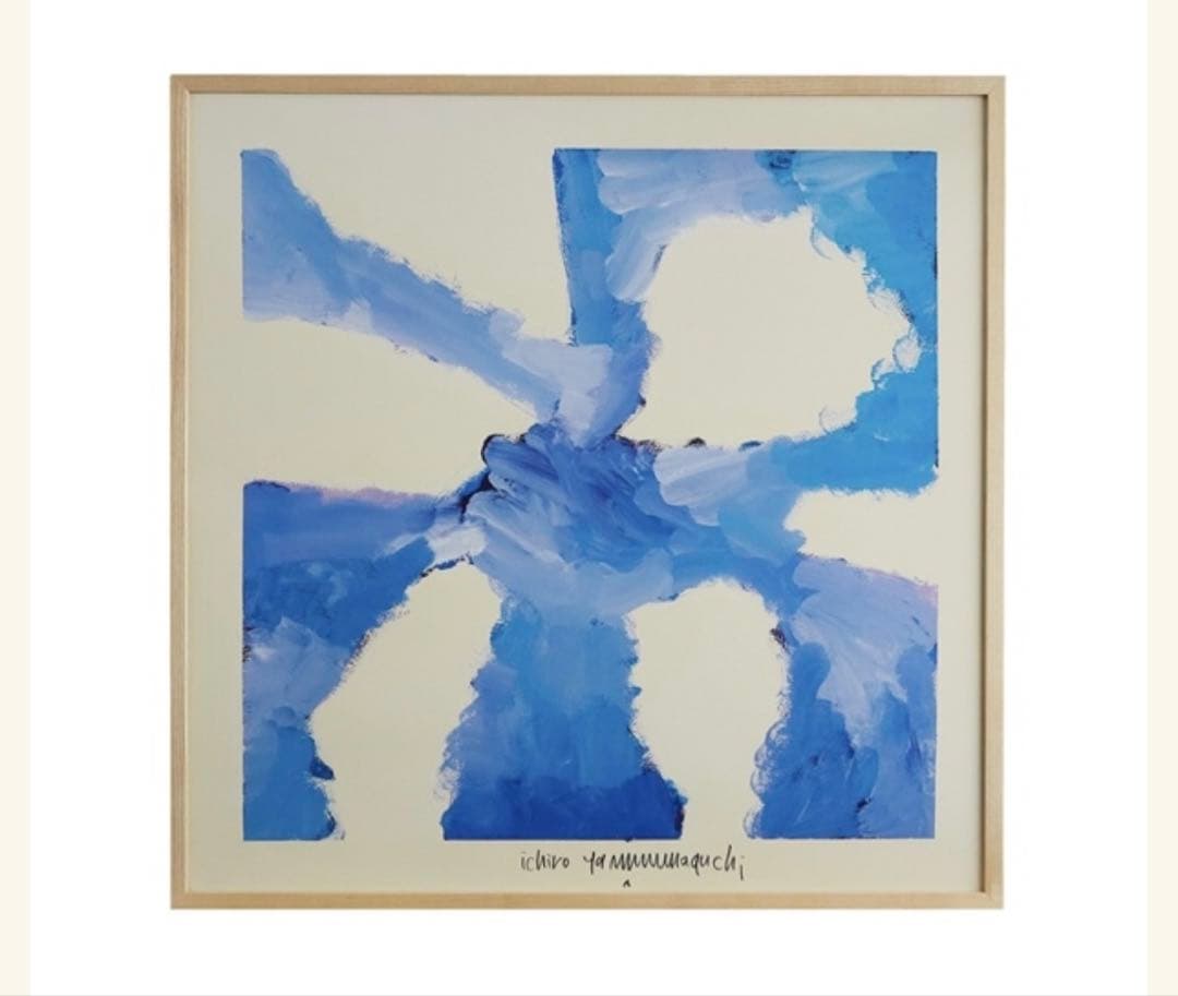 山口一郎　sky スカイ　アートポスター　木製フレーム付き