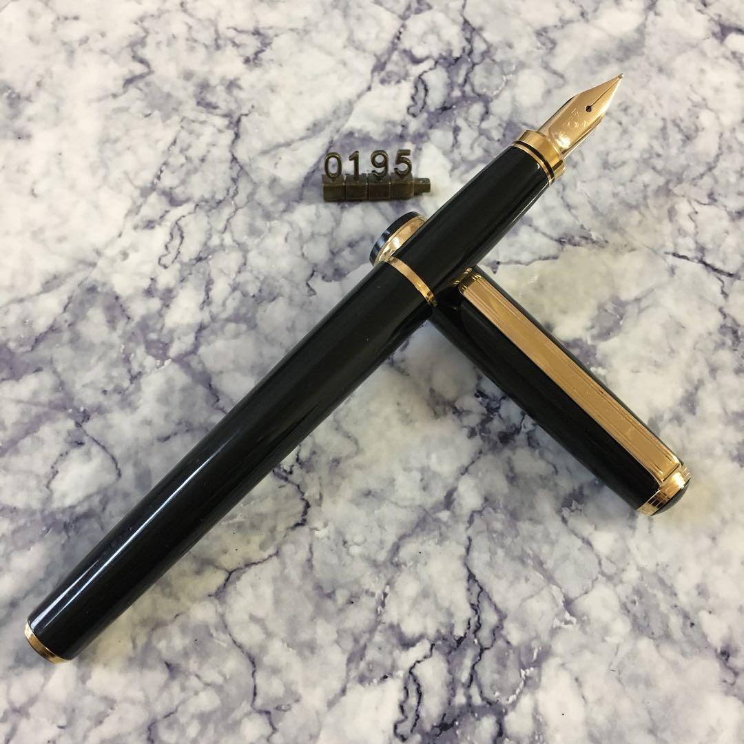 #0195 オーバーホール済み 金使用量最大級 PLATINUM 18k 万年筆