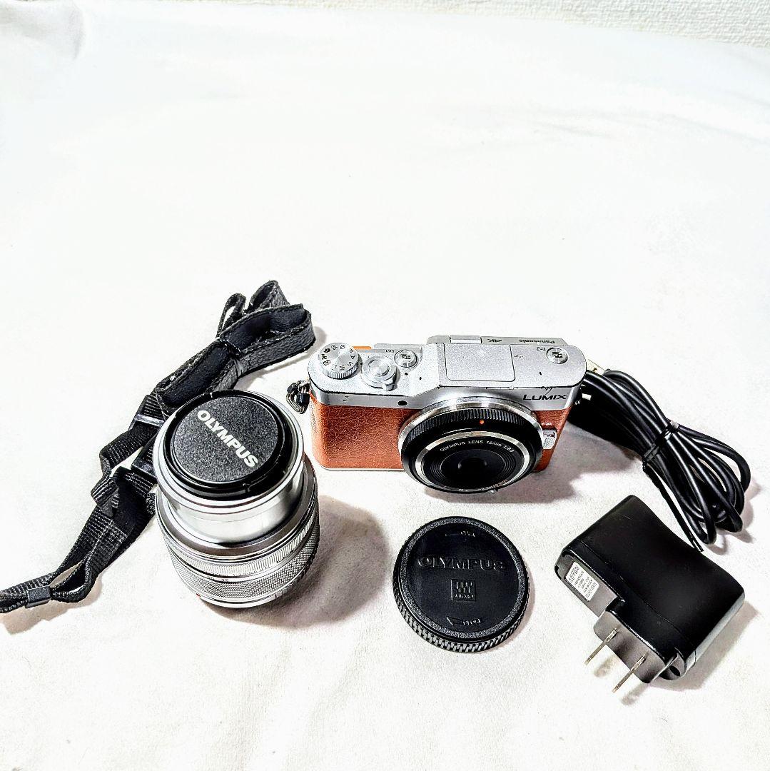 LUMIX DC-GF9 4K ミラーレスカメラ オレンジ　Wレンズ付き