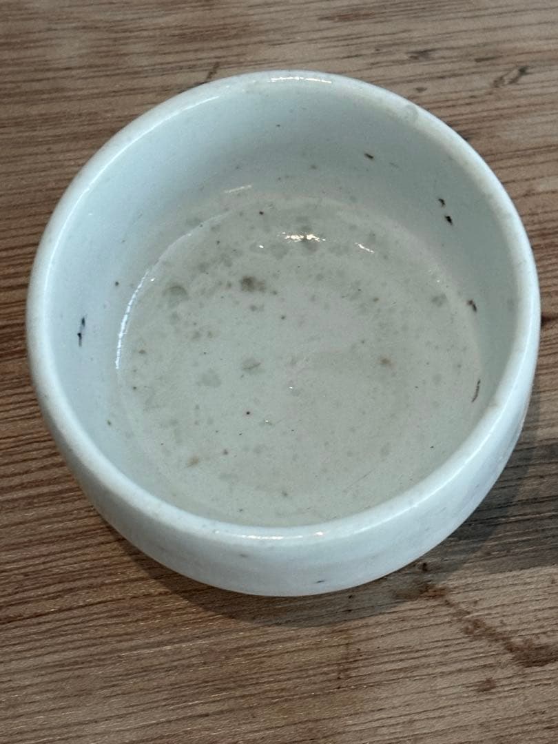 李朝後期 白磁 盃 酒器 ぐい呑み 完器 骨董 時代物 アンティーク 箱付き