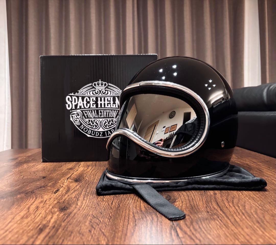 【NoBudz】スペースヘルメット ブラック　オーシャンビートル