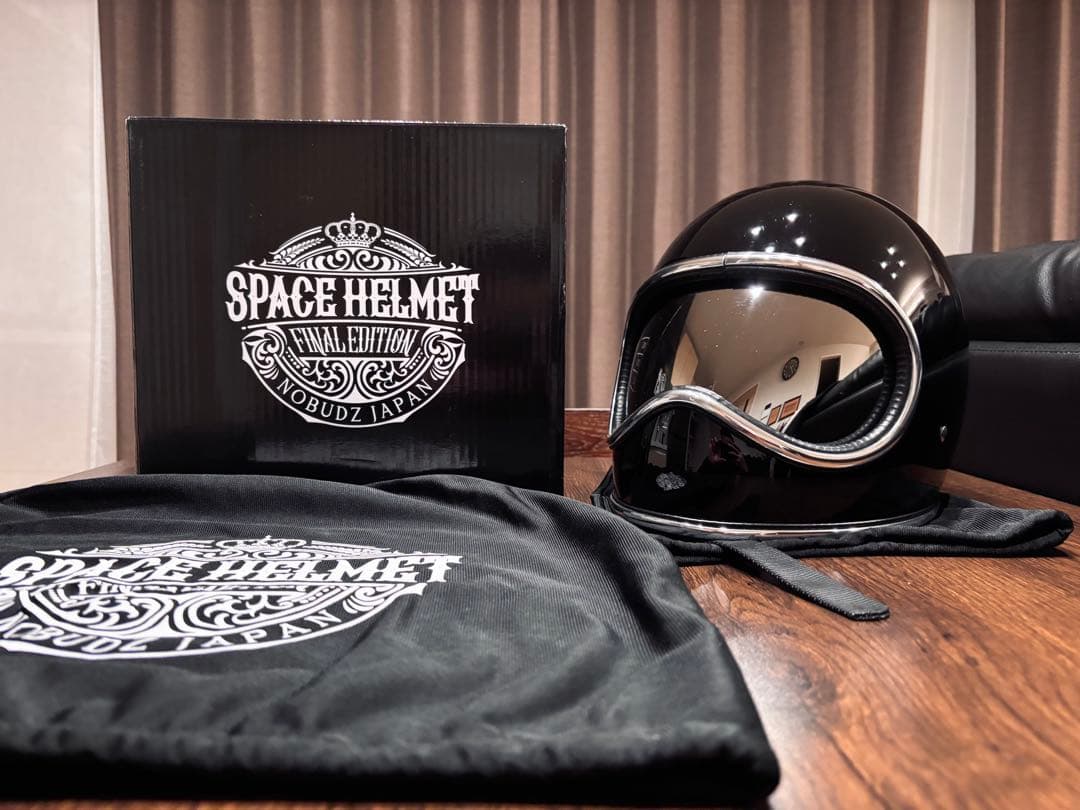 【NoBudz】スペースヘルメット ブラック　オーシャンビートル