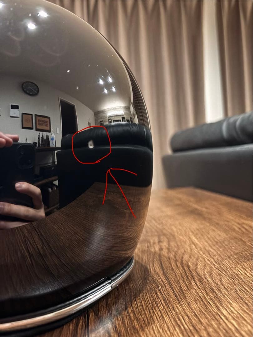 【NoBudz】スペースヘルメット ブラック　オーシャンビートル