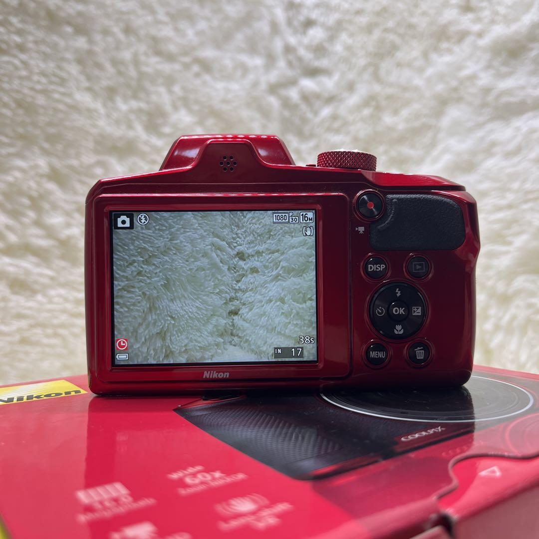 極美品　Nikon COOLPIX B600 ニコン デジタルカメラ レッド