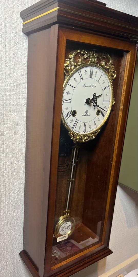 AICHI愛知30DAY振り子時計ゼンマイ掛け時計柱時計古時計昭和レトロ