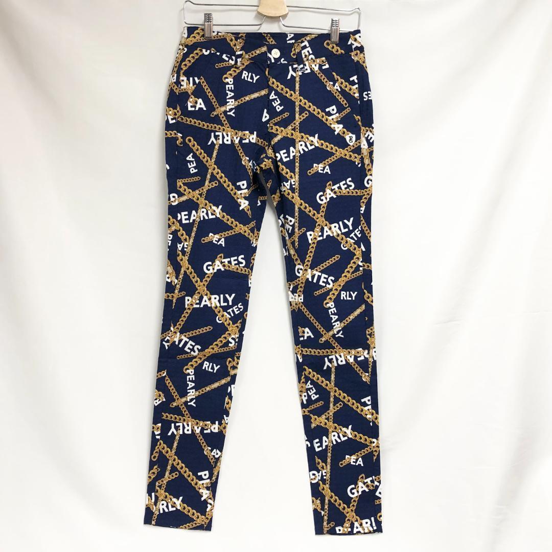 ○★新品未使用　PEARLY GATES　チェーン柄　ストレッチパンツ　2