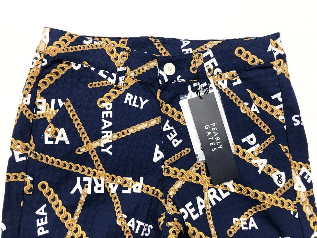 ○★新品未使用　PEARLY GATES　チェーン柄　ストレッチパンツ　2