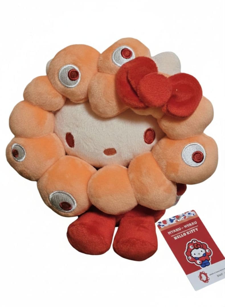 ミャクミャク サンリオ 推しカラーなりきりぬいぐるみMハローキティ新品