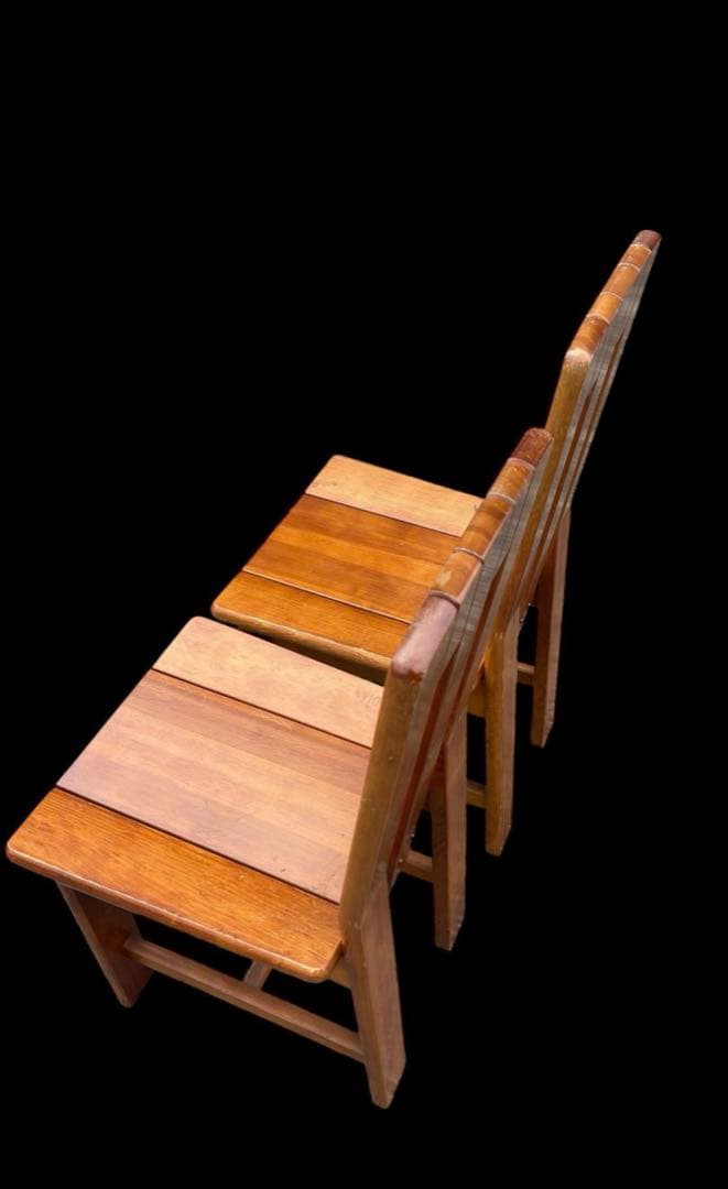 CANADIAN 木製ダイニングチェア 2脚セット