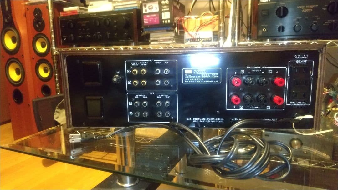 SANSUI AU-D707F ブラック ステレオプリメインアンプ メンテ施工済