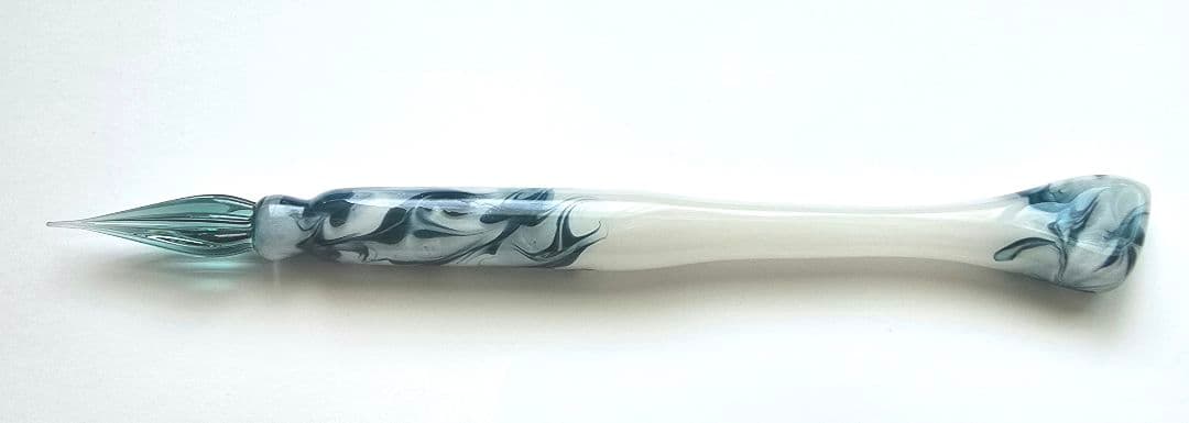 み*み様 ガラスペン ひとつ房 流水納戸色