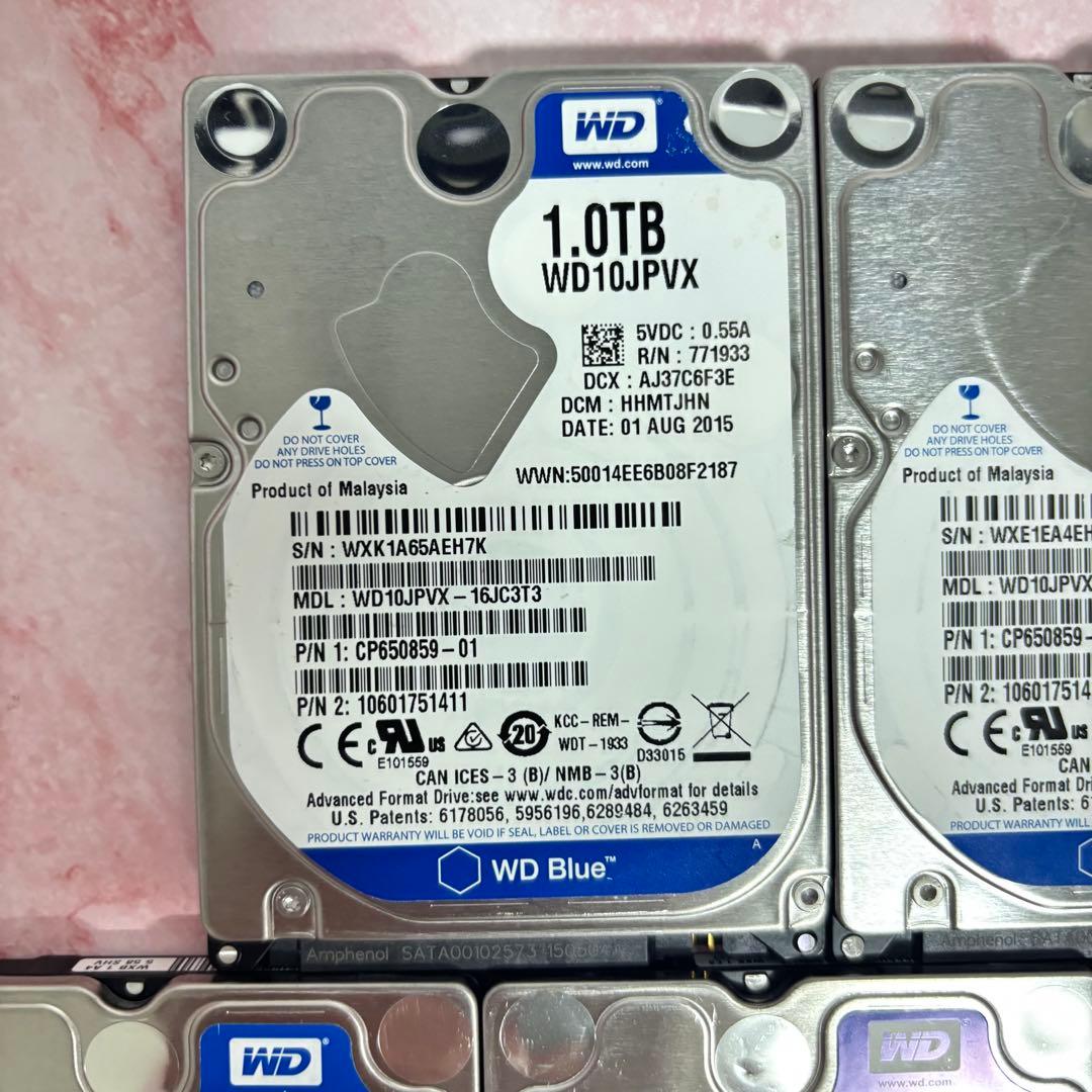 【1TB】【Western Digital製 統一】★2.5インチ★内臓HDD★