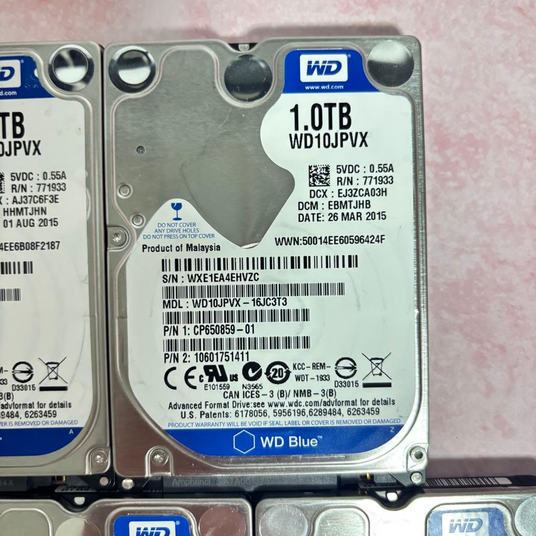 【1TB】【Western Digital製 統一】★2.5インチ★内臓HDD★