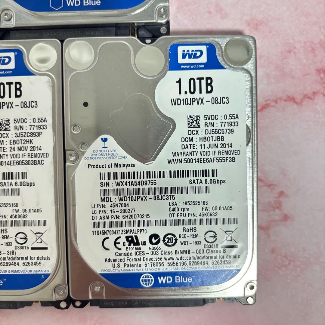 【1TB】【Western Digital製 統一】★2.5インチ★内臓HDD★