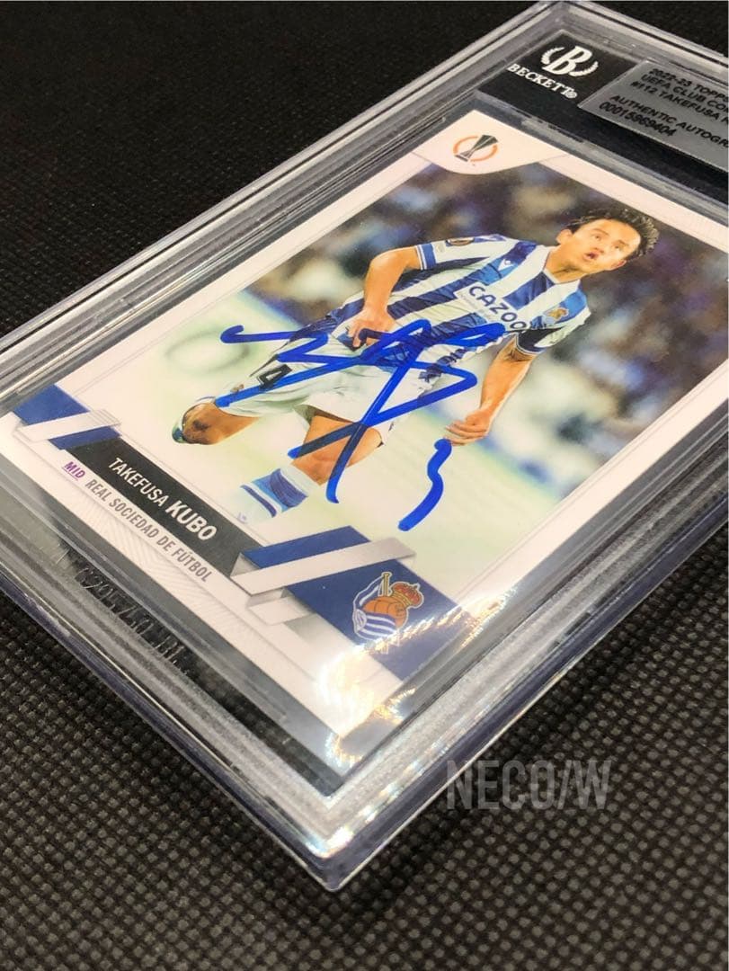 【希少サイン】久保建英 直筆サイン2022 Topps BAS鑑定済