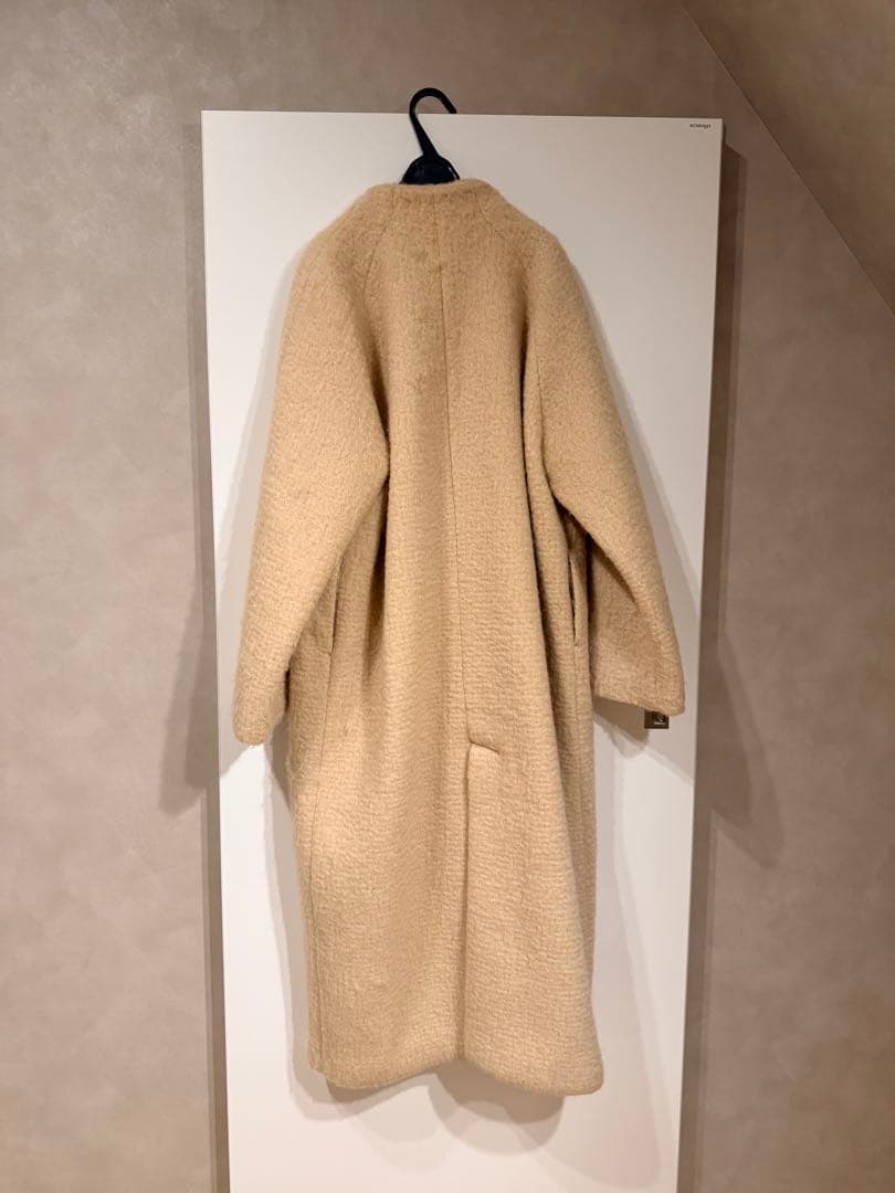 アンヌークanuke Collarless ShaggyCoat シャギーコート