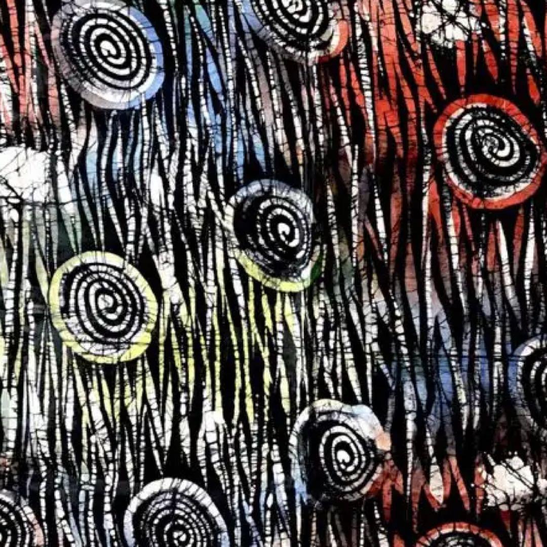 ろうけつ染 大判 布 アフリカ ナイジェリア ヨルバ