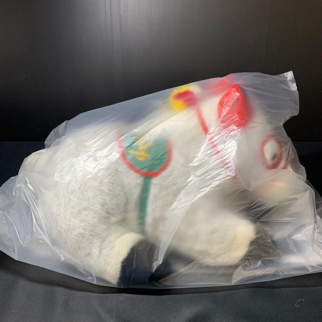 オグリキャップ ぬいぐるみ アバンティー L グレー・赤 レースメンコ 希少