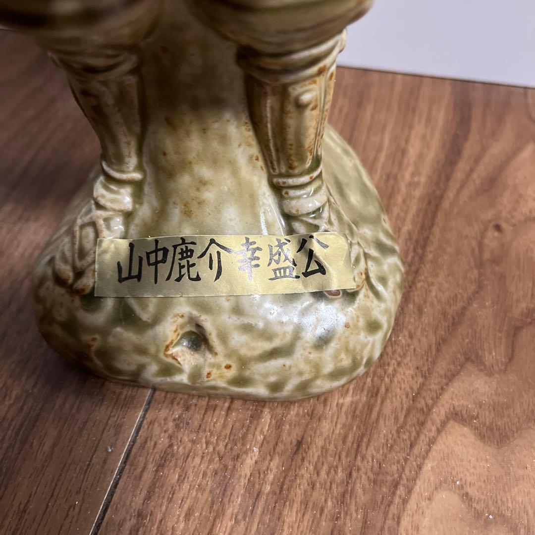 山中鹿介 陶器製 武士像 約30cm 清酒出雲銘酒ほろ酔の入れ物