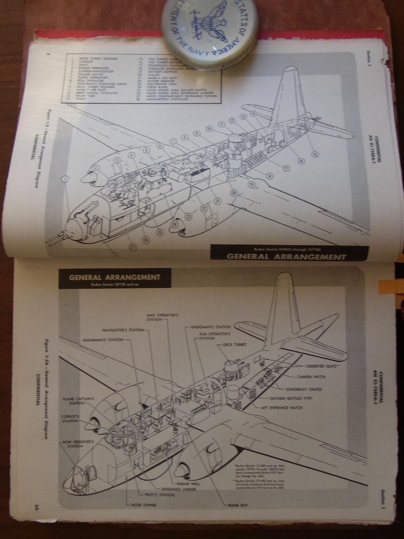 1955年米海軍の対潜哨戒機P2V-5 Neptune フライトハンドブック