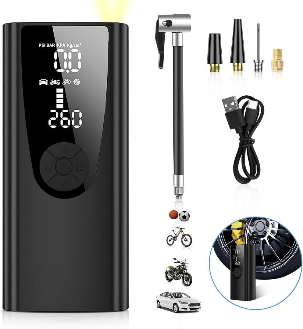 電動空気入れ 最大圧力150PSI