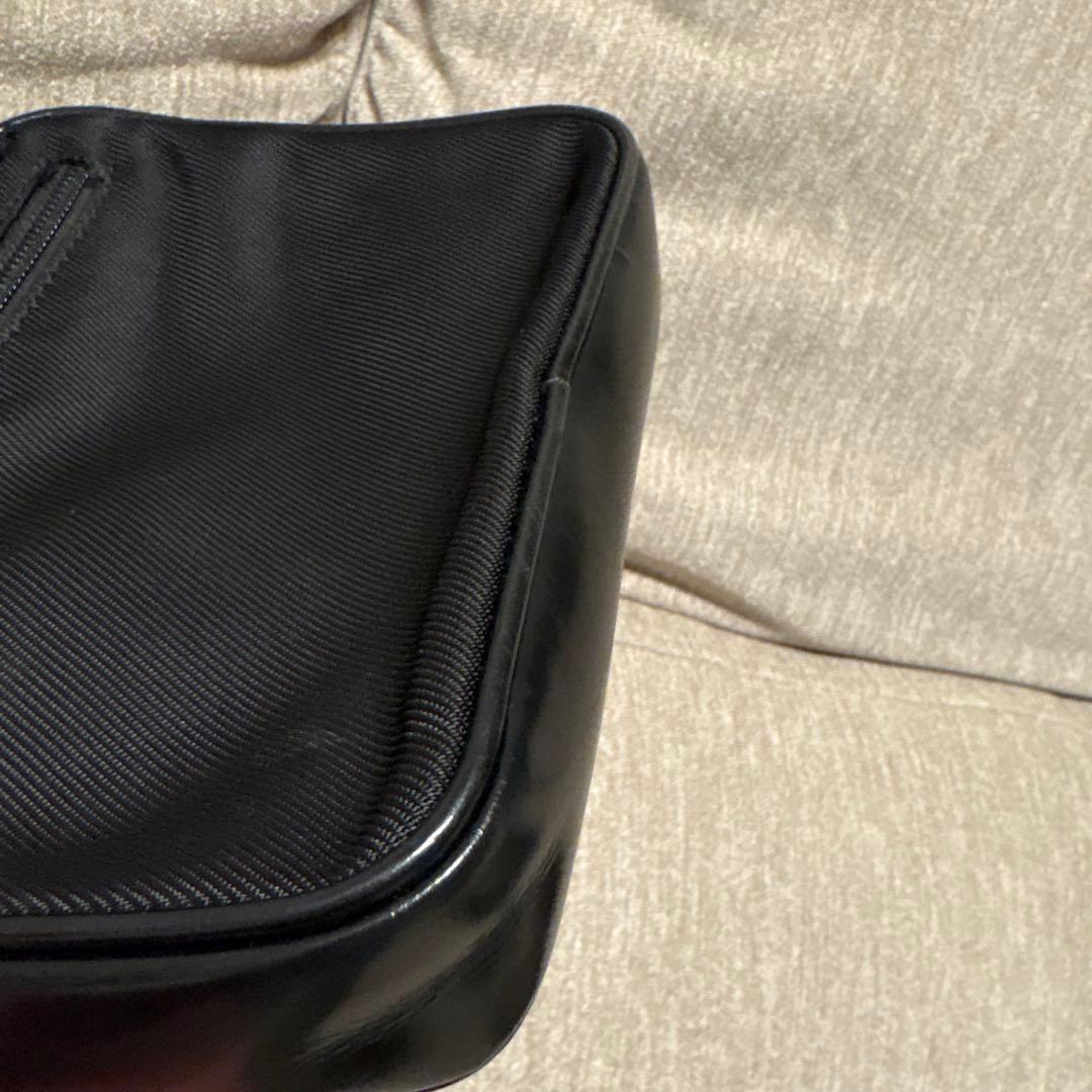 GUCCI ブラック バンブナイロン ショルダーバッグ