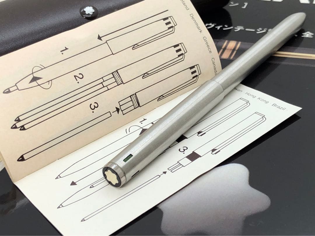 ぬん！⭐️モンブラン⭐️レアなバフ研磨カスタム品4カラーマルチペンNo2722