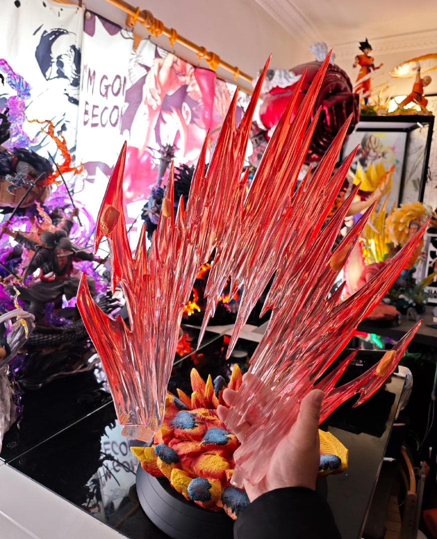 ドラゴンボール 界王拳 孫悟空 1/4 樹脂 彫刻フィギュア