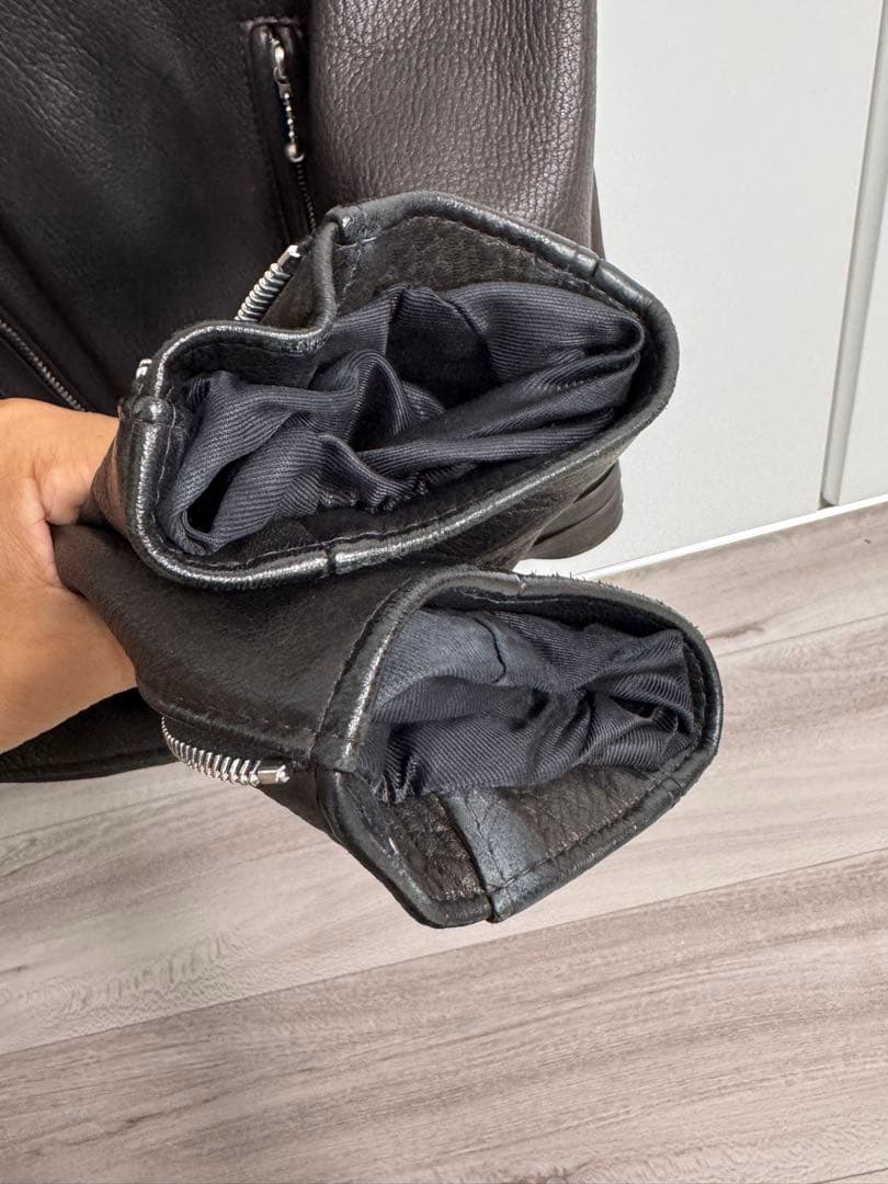 ルイスレザー×リアルマッコイズ ライトニング 38 ディアスキン エイジング済み