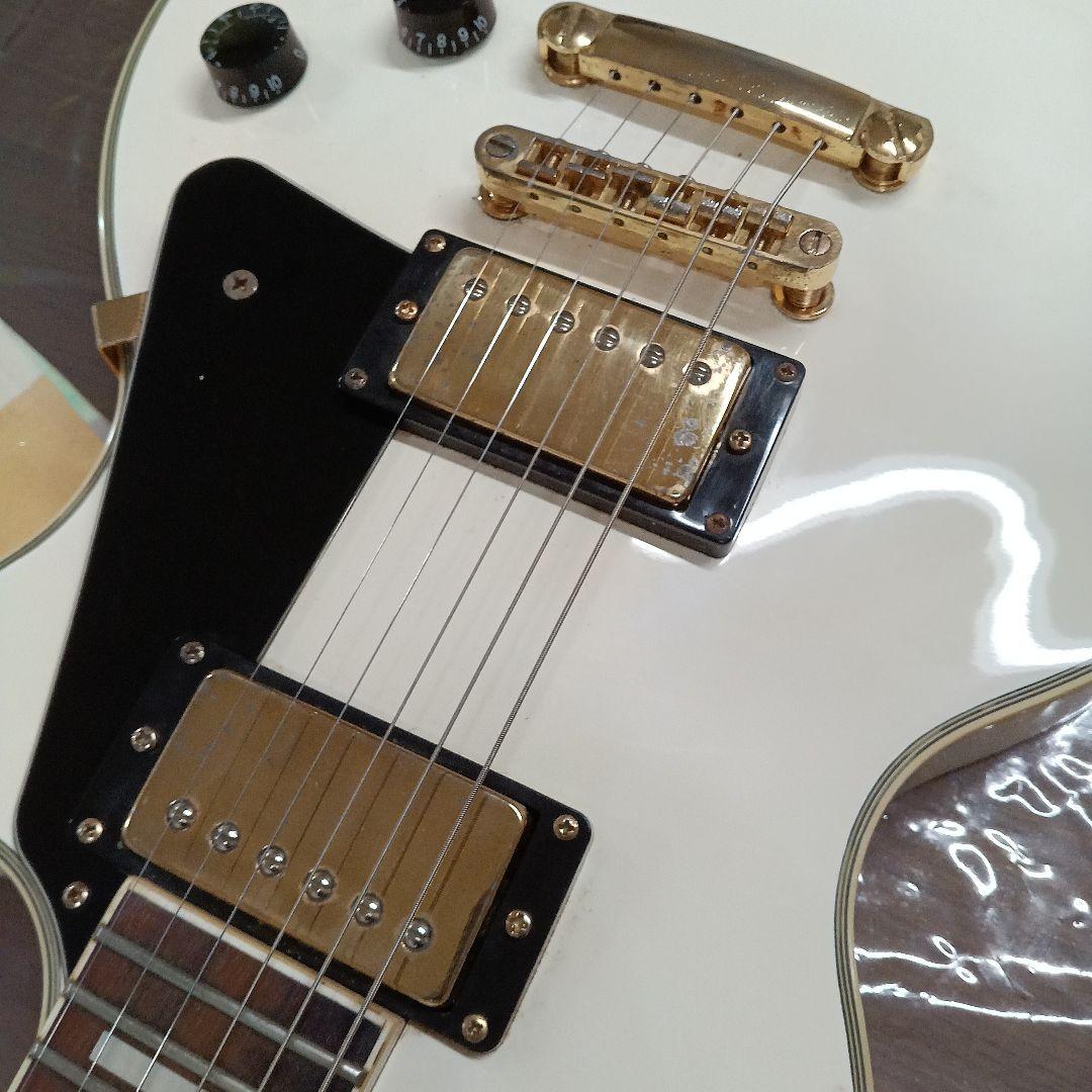 BUSKER'S ホワイト レスポールスタイル ギター
