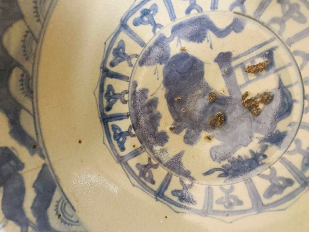 中国明時代風早期古伊万里染付大碗