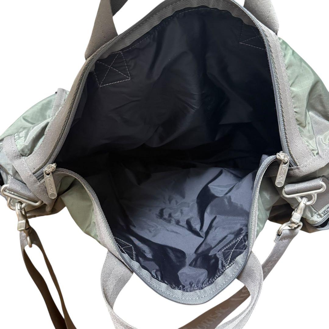 未使用級✨レスポートサック　ボストンバッグ　2way カーキ　ナイロン　大容量